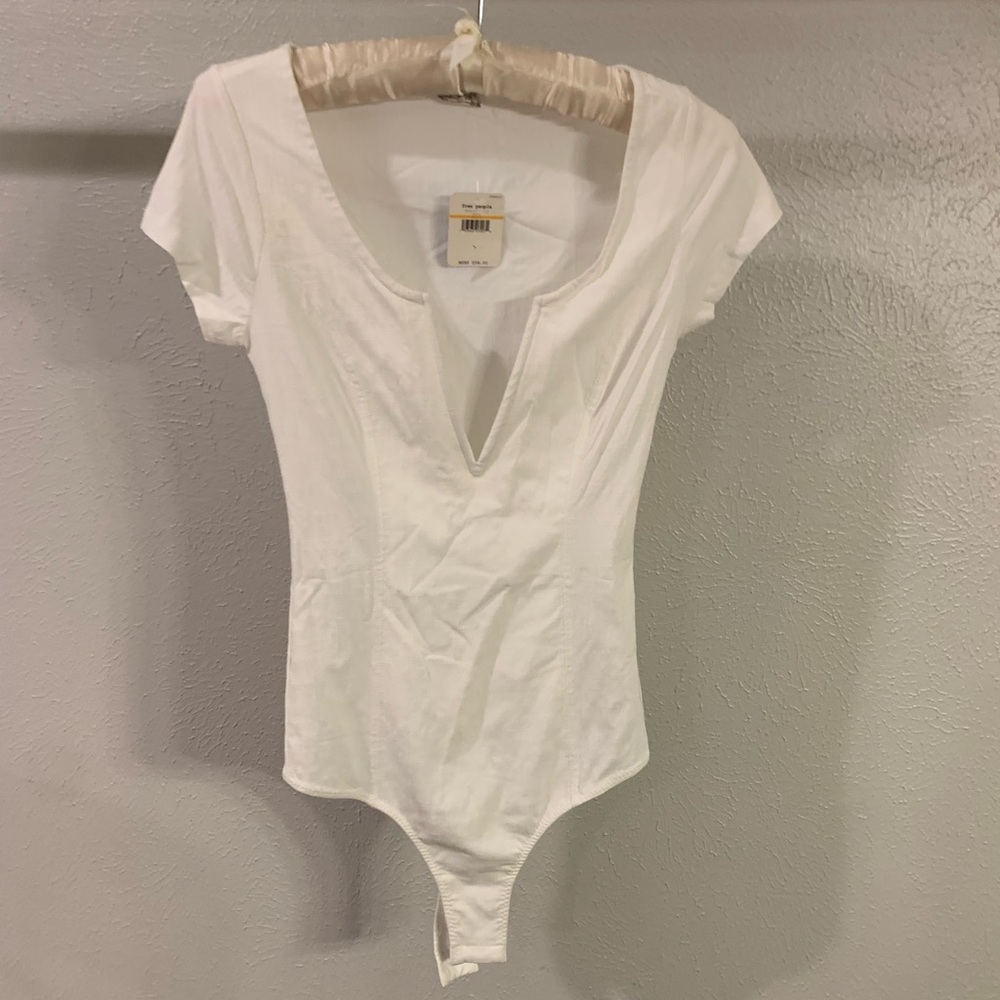 New Free People White Bodysuit Size Small